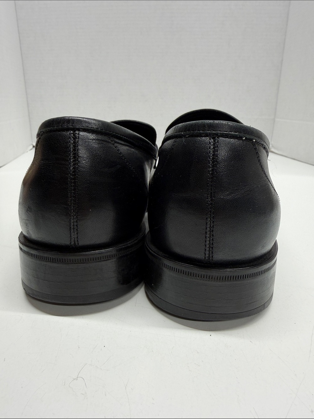 Salvatore Ferragamo Loafers Leather Horse Bit Loafer Shoes Black Mens Size 8 B - Picture 4 of 9